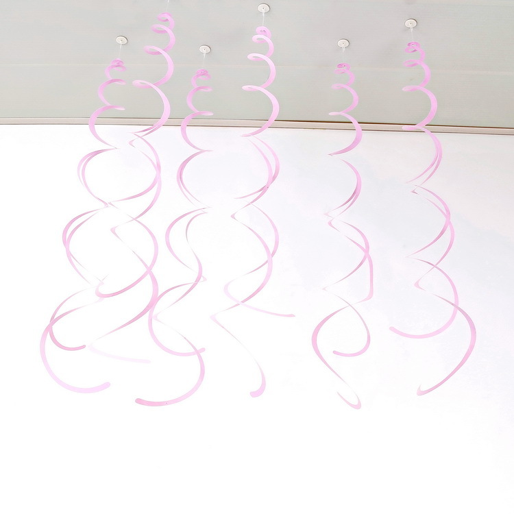 Decoración navideña vórtice PVC espiral colgante decoración de ventanas de flores de corredor diseño de decoración de techo a medida