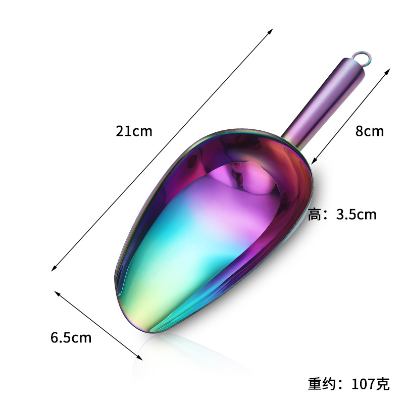 얼음 주걱 5#-6oz 컬러 (펄 광택 포장)