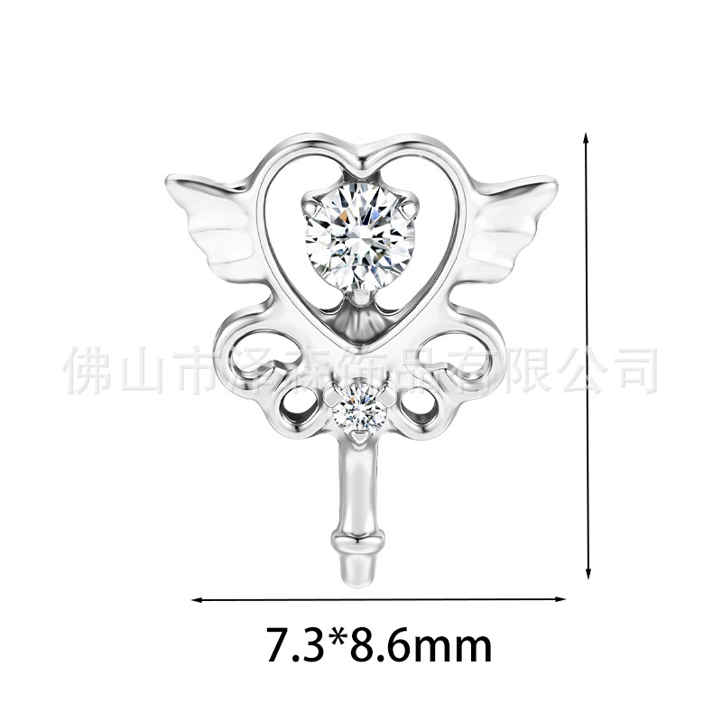 Labret piercing jewelry detail image