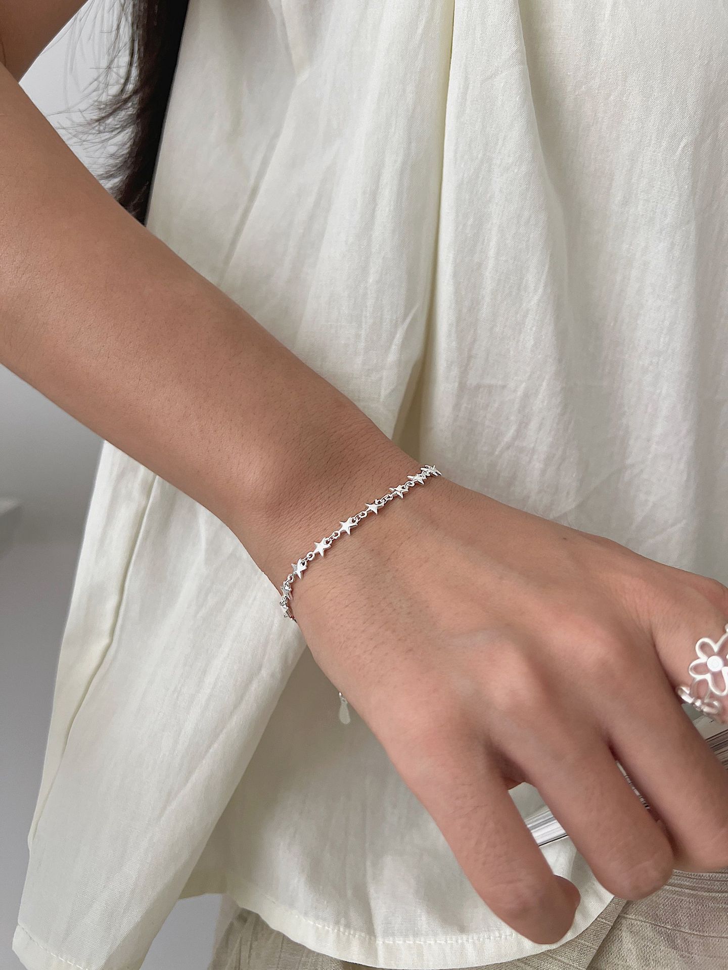 7g Weight 925 Sterling Silver Pendant Material 925 Sterling Silver Bracelets French Style IG Style