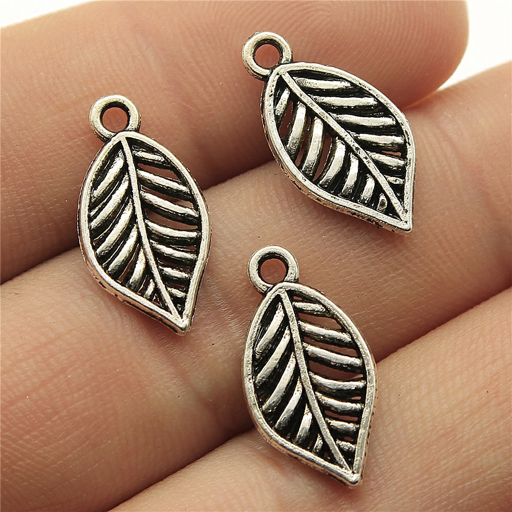 1 Piece Simple Style Leaves Alloy Plating Pendant Jewelry Accessories display picture 2