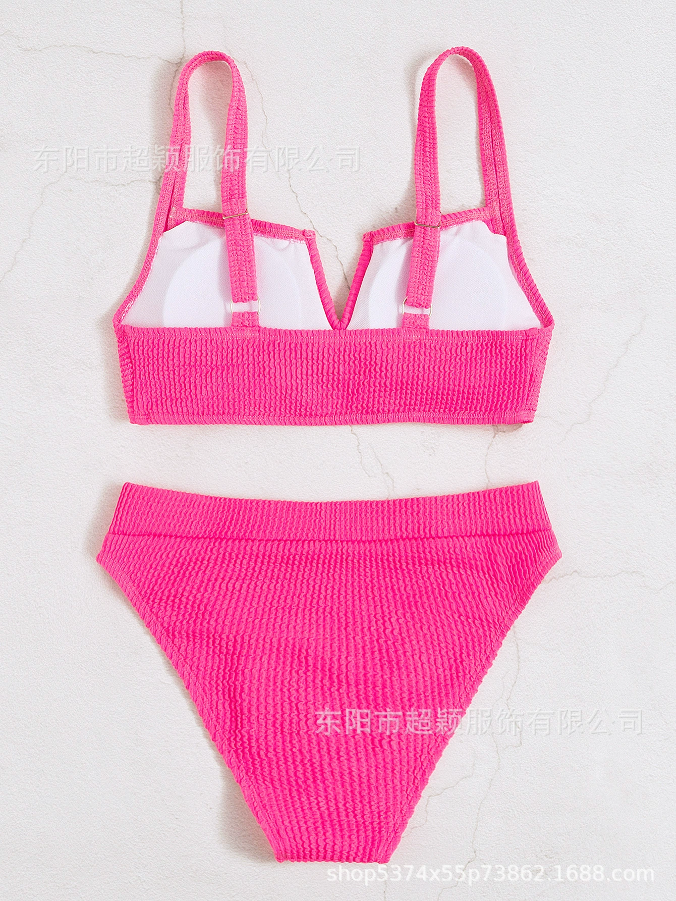 Однотонный сексуальный купальник для пляжа, AliExpress, V-образный вырез, европейский стиль, высокий талия, открытая спина