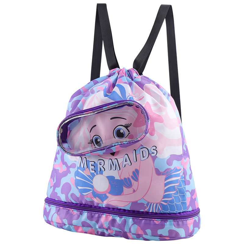 Swim Bag Dry Wet Separation Children's Waterproof Beach Bag Men's and Women's Sports Cute Clothes Case Wholesale