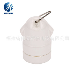 Exported to Europe E27 color ceramic hanging lamp holder DIY hanging lamp high temperature resistant high power pet lamp holder cross-border hot sale