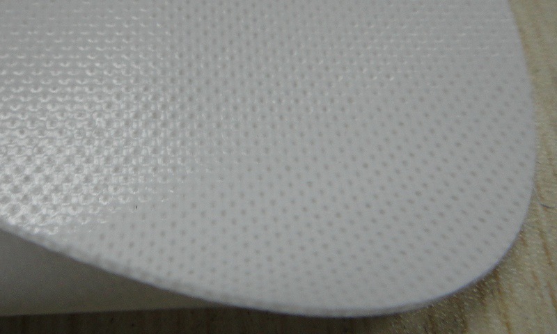 0.58mm有弹性阻燃耐撕裂色牢度好抗紫外线白色PVC夹网布篷布