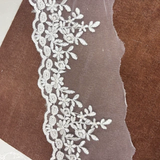 婚纱刺绣蕾丝花边车骨水溶lace fabric花朵辅料diy配饰花边定制