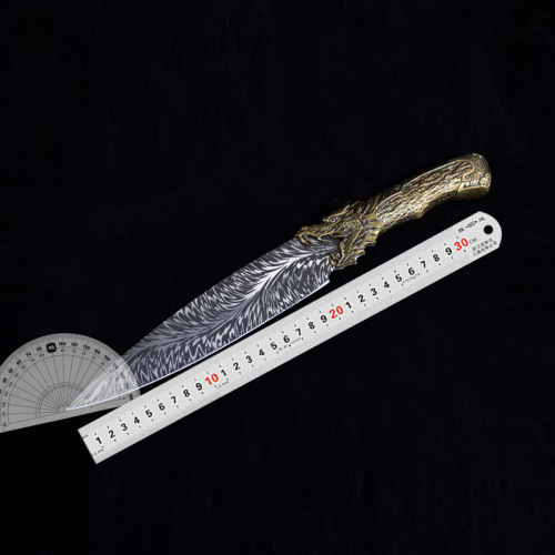 Butcher knife sharp chef knife Longquan City hand-forged fish knife slicing meat deboning knife slaughter tool cutting knife