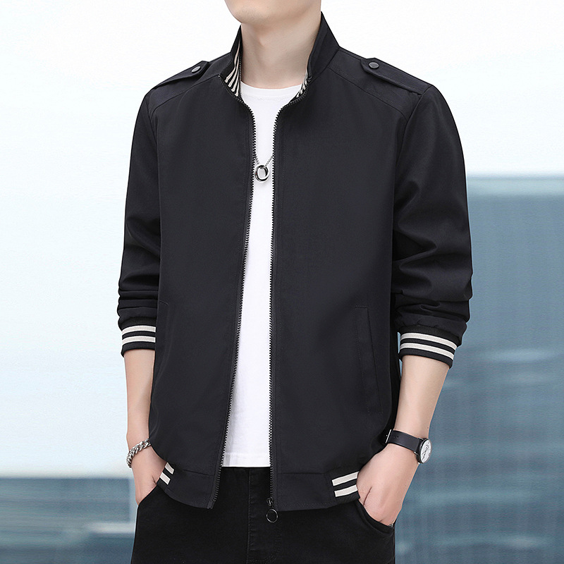 Chaqueta transfronteriza de Amazon hombre primavera y otoño ropa deportiva casual juvenil abrigo de cuello alto chaqueta tendencia de comercio exterior ropa de hombre