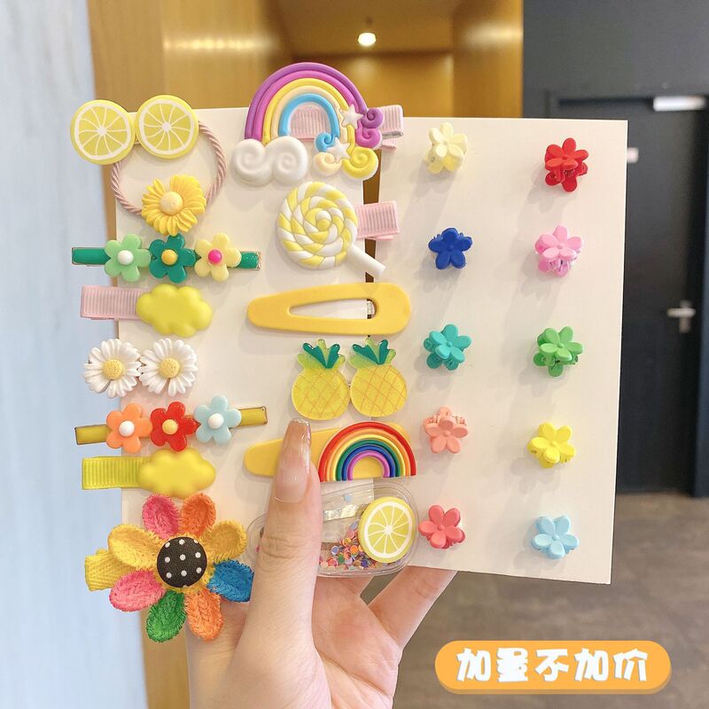 夏季儿童毛绒发卡侧边夹小香风头饰女童不伤发高级感可爱发夹|undefined