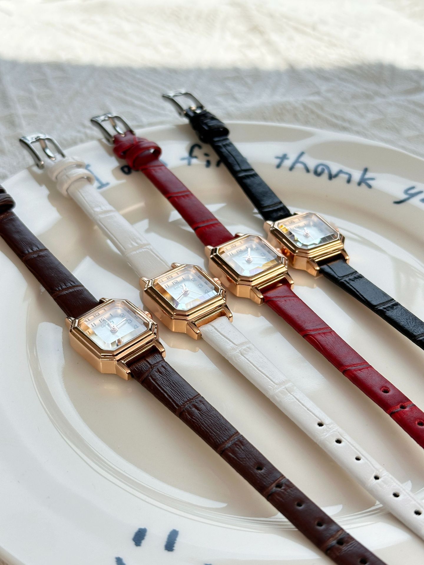 Square Dial Shape Casual Geometric Concealed Buckle Quartz Women's Watches