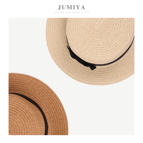 Korean children's formal hat straw hat summer British minimalist sun protection sun hat for girls and boys, beach cool hat