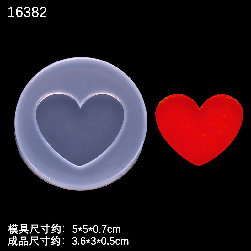 Hecho en casa Tarjeta de Poker melocotón rojo pieza cuadrada Negro melocotón ciruela espejo de epoxi molde de silicona cristal epoxi Cenicero Decoración