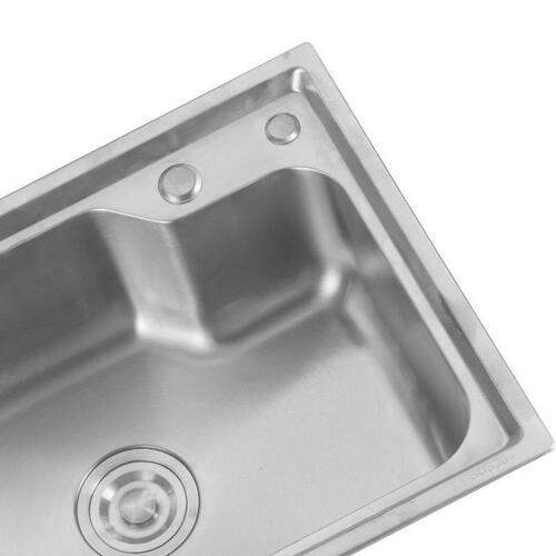 Brazilian Stainless Steel Harbor Basin Single-Drain Household 6243 Round Brushed Sink for Kitchen Dishwashing & Hand Washing
