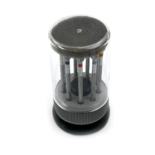 Watch repair tools, rotating base, screwdriver set, 9 round heads, screwdriver set
