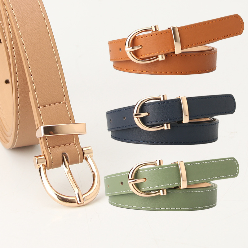 Cool matching in stock ladies Korean fashion belt student jeans decorative thin belt clothing matching belt women
