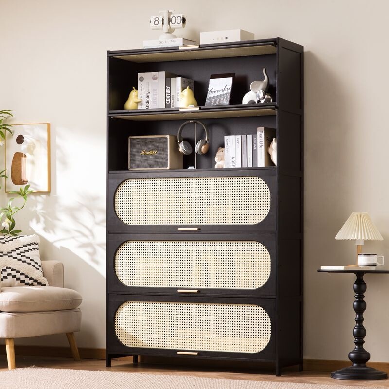 Bookcase, Antique-Style Low Cabinet, Floor-Standing Storage Shelf, Living Room Household Storage Bookshelf, Storage Cabinet, Wall-Side Cabinet, Chest of Drawers Bookcase, Antique-Style Low Cabinet, Floor-Standing Storage Shelf, Living Room Household Storage Bookshelf, Storage Cabinet, Wall-Side Cabinet, Chest of Drawers