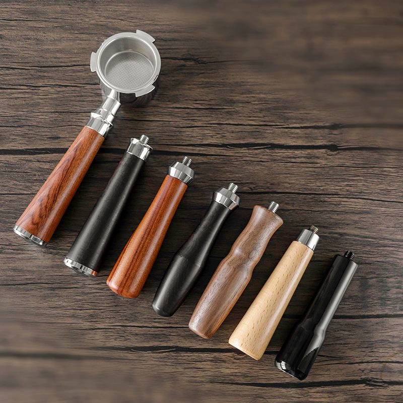 Итальянская кофемашина, аксессуары для модификации бездонной ручки, ручка для кофе из розового дерева, модификация бездонной ручки Delonghi Aibo