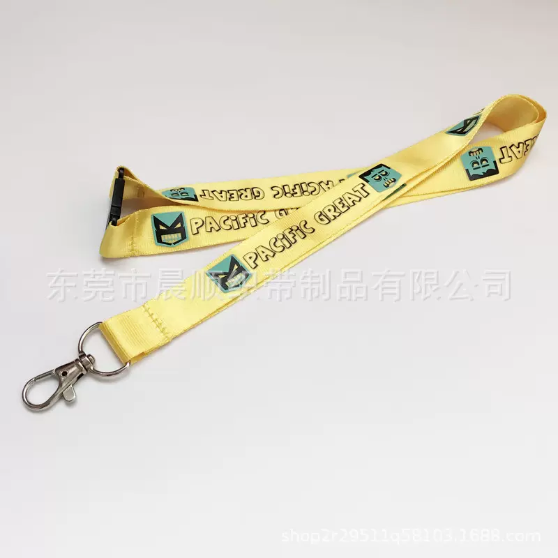 尼龙打底丝印挂脖安全扣手机挂绳龙虾扣工牌展会证件Lanyard挂链