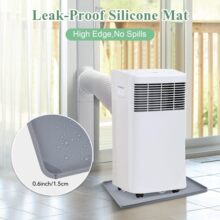 亚马逊爆款便携式防滑硅胶空调加高接水盘移动洗衣机防漏防滑地垫