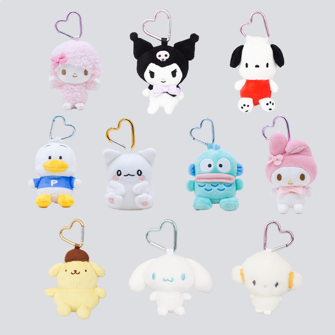 Llavero de Peluche de Sanrio, Muñeca Kuromi, Adorno Colgante