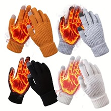 W 76548 Warm Knitted Glove Couple Winter ������֯����