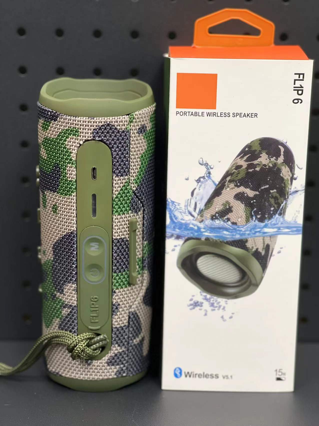 FLIP6 explosivo transfronterizo inalámbrico Bluetooth audio portátil al aire libre doble altavoz TWS tarjeta subwoofer altavoz Bluetooth