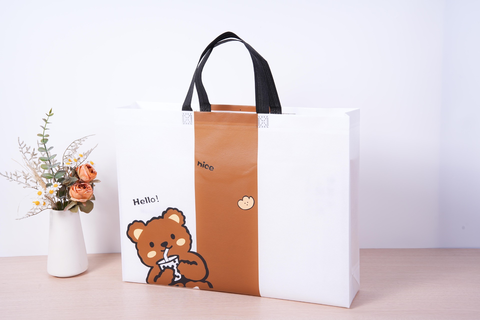 Bolsos de tienda de ropa gran bolsas de compras no tejidas personalizadas Wenchuang bolsas no tejidas personalizadas logotipo