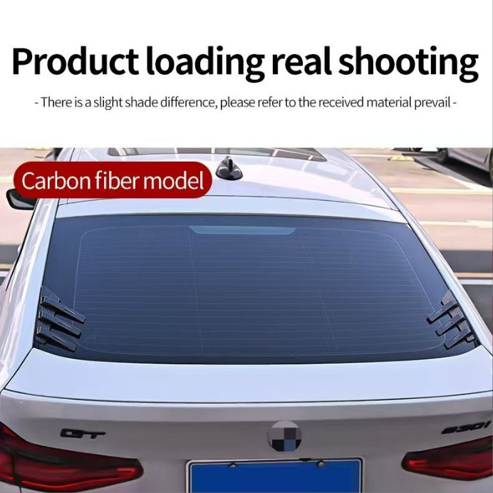 Universal Car Rear Window Side Spoiler Deflector Triangular Louver Decoration Side Wing Fender Vent Modification Car