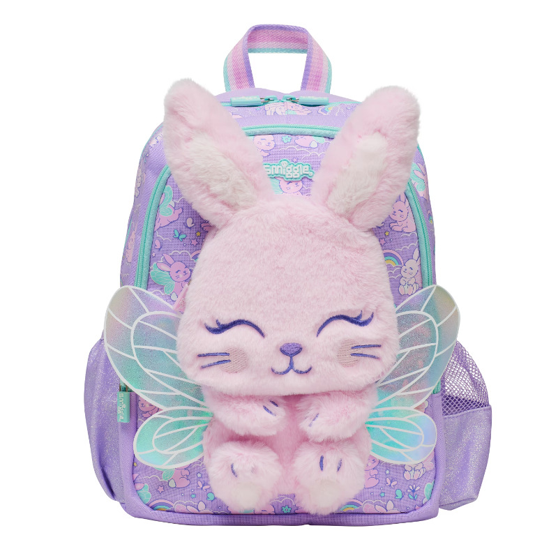 Australia smiggle ángel conejo mochila escolar escuela primaria dibujos animados mochila de grado inferior bolso de ocio al aire libre