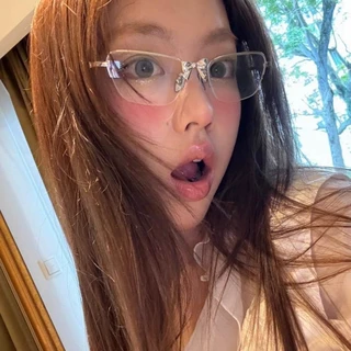 韩版金属半框银色猫眼蝴蝶结眼镜个性装饰高智感拍照平光镜女款潮