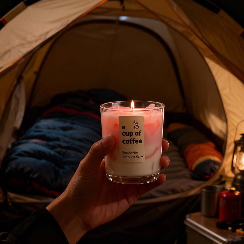 Candela de café banana al por mayor creativa doméstica inviento atmósfera alta sensación de perfume velas adornos regalos transfronterizos