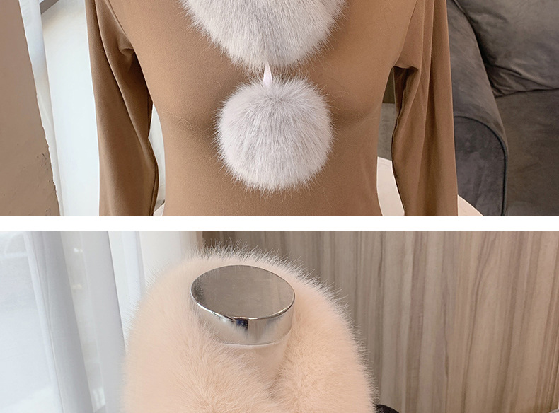 Outdoor, Daily Occasion Artificial Wool Material Women's Casual Simple Style Solid Color Artificial Wool Scarf