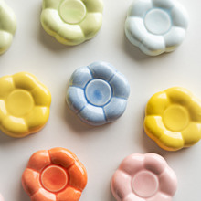 爆款花朵陶瓷底座摆件葫芦配件旅游景区陶瓷转转旋转乐小马摆件