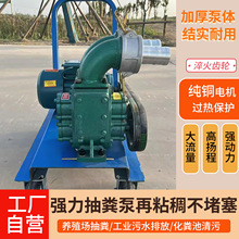 养殖猪牛粪专用抽粪泵 双侧清理口吸污泵 无堵塞化粪池专用排污泵