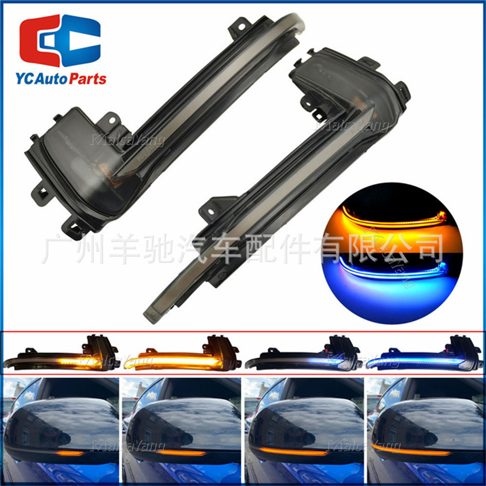 Adecuado para Audi A3 8P A4 A5 B8 B8.5 Q3 A6 C6 espejo retrovisor LED Luz de marcha luz de giro