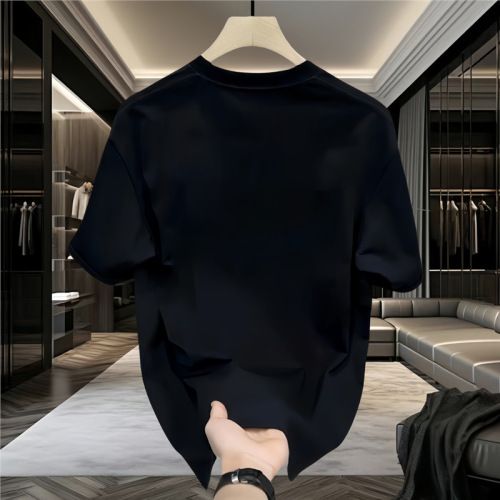 Pure Cotton Men's Crew Neck T-Shirt Top Summer New Casual Trend Loose Short Sleeve Youth Base Layer Leisure Half Sleeve