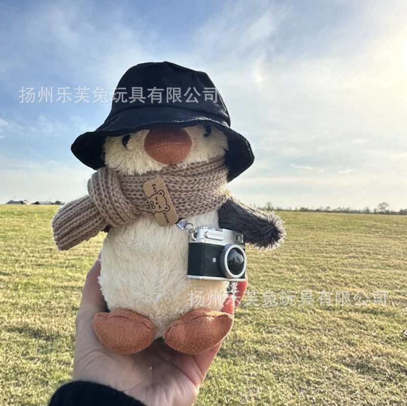 JC 楽しいピーナッツペンギン人形スケートボードスカーフペンギンぬいぐるみ子供のギフトなだめる人形ペンダントバッチ|undefined