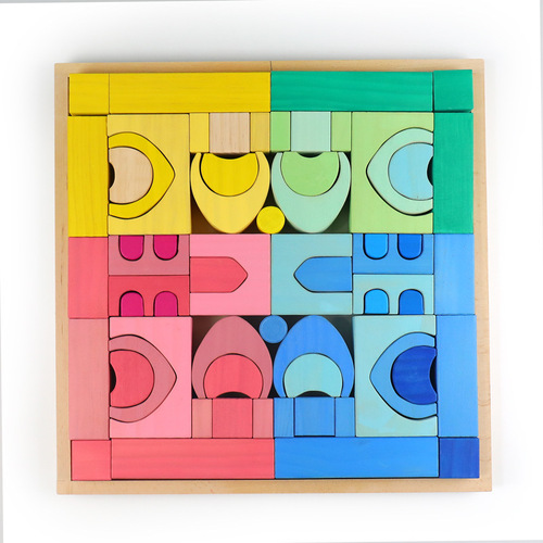 Cross-border children's grimms Waldorf building Montessori early education good-looking and fun toys ins building blocks