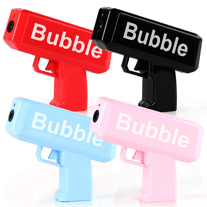 Juguetes de mano para niños pistola de burbujas acústica y óptica eléctrica juguetes de burbujas automáticas de color juguetes de máquina de burbujas indoor y al aire libre