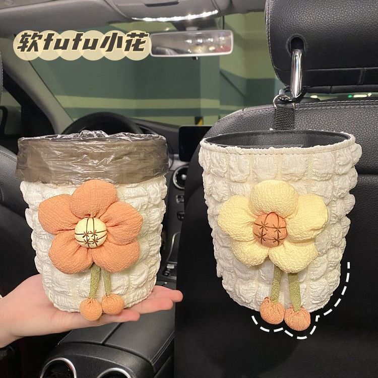Car Special trash can tissue box two-in-one Rear Seat car storage umbrella storage hanging cute