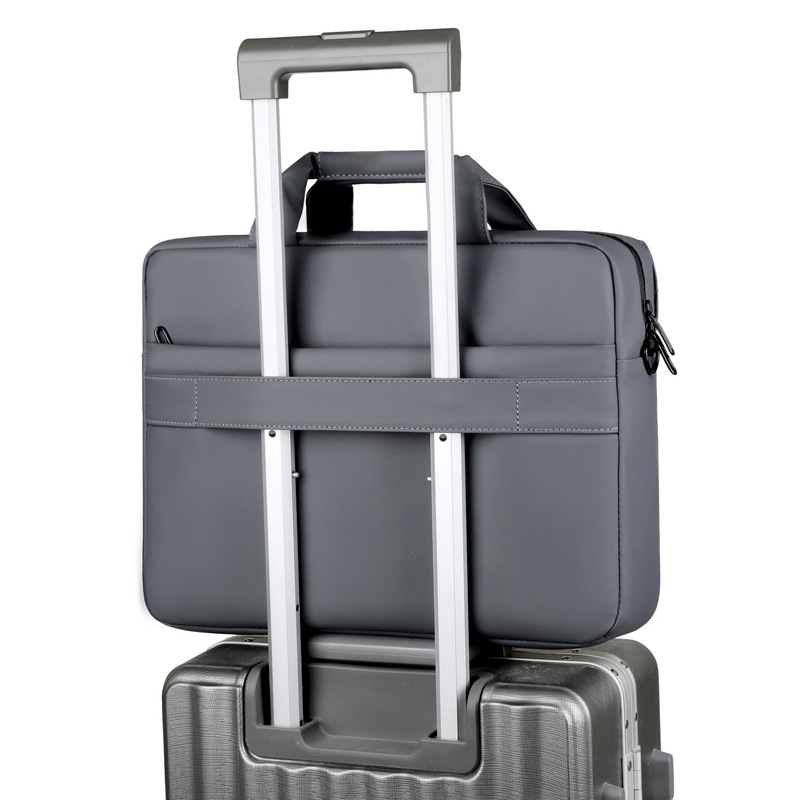 Nuevo tipo de bolso de computadora para hombres de gran capacidad portátil de negocios oficina película prepucio impermeable portátil maletín de almacenamiento