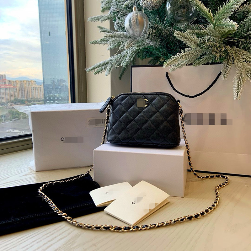 Paris Counter Limited Birthday Courtesy Shell Bag Caviar Material Evening Bag Crossbody Shoulder with Gift Box Paris Counter Limited Birthday Courtesy Shell Bag Caviar Material Evening Bag Crossbody Shoulder with Gift Box