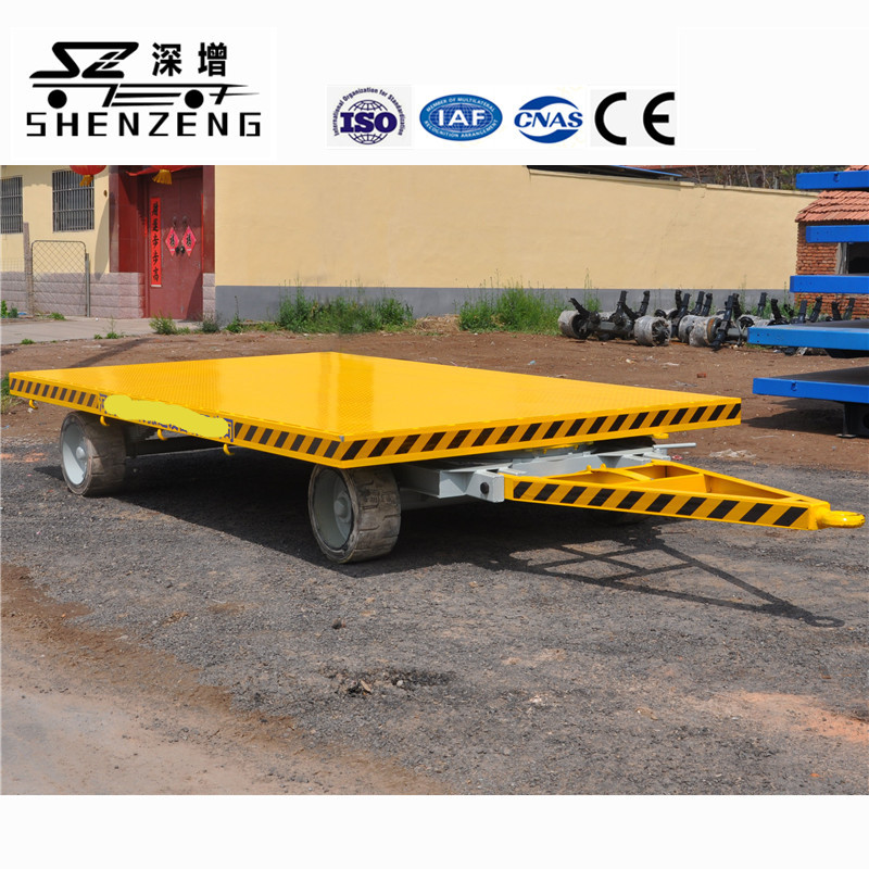 10吨平板拖车 物流低平板场内转运拖车 工具车 转运拖车