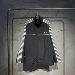 25ss High Version B Brand Autumn/Winter New Style Unisex Couple Matching Black and White Striped Letter Embroidered Jacket Coat