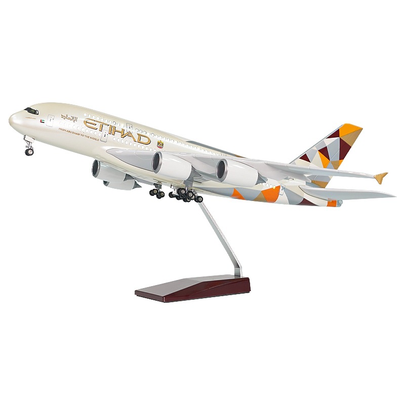 Emirates Scale 1:160 46cm A380 Emirates Modelo de avión de simulación ligera