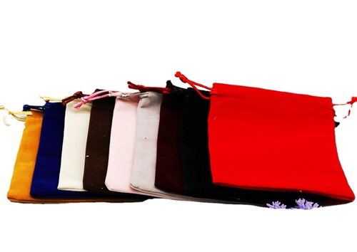 Multi-color velvet drawstring pockets drawstring drawstring jewelry packaging bag dust-proof storage jewelry jewelry velvet bag storage