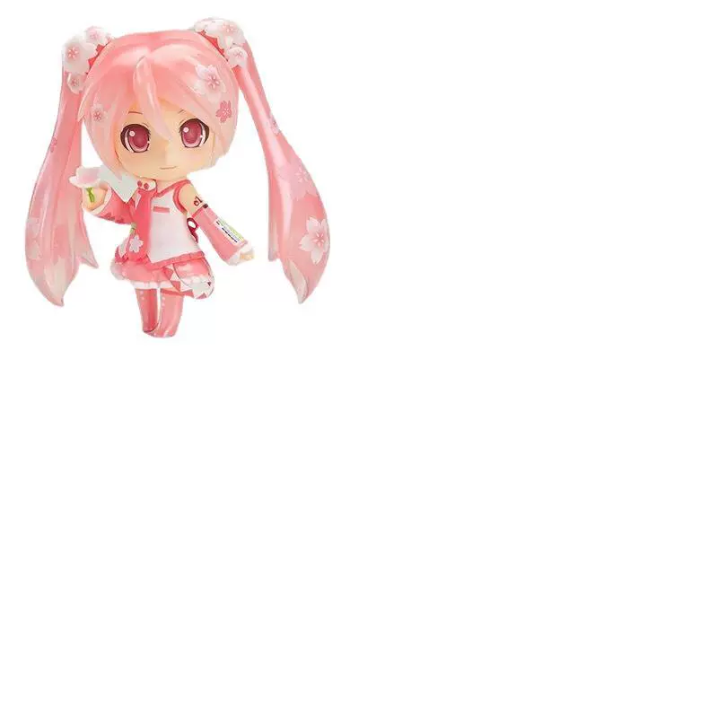 Фигурка (Hatsune Miku Sakura 2015) Q-версия, сменные лица, ПВХ, 10 см с подставкой