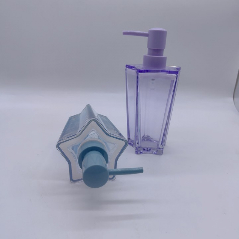酒店家用500ml时尚星星瓶乳液瓶泵头瓶 洗手液泵