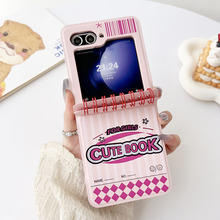 适用于三星zflip6 恋恋笔记本皮质flip5折叠屏硬zflip3手机套f7硬