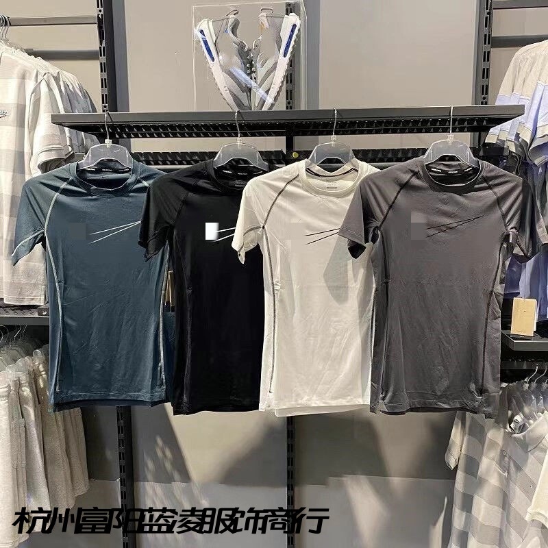 New Sports Compression Short-Sleeve Men's Elastic Fitness Running Basketball Quick-Dry Coach T-Shirt Track and Field Compression Shirt New Sports Compression Short-Sleeve Men's Elastic Fitness Running Basketball Quick-Dry Coach T-Shirt Track and Field Compression Shirt